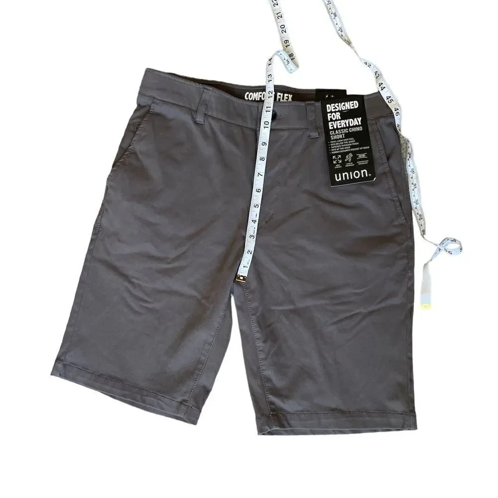 Union Chino Flex Knit Twill Jean Shorts Size 33